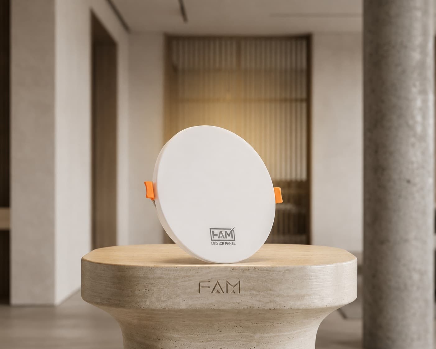 Fam Bulb Ice Wall LED Luminaire - 18W / 24W Modern surface wall mounted architectural LED fixture